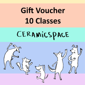 Gift Card for 10 Ceramic Classes