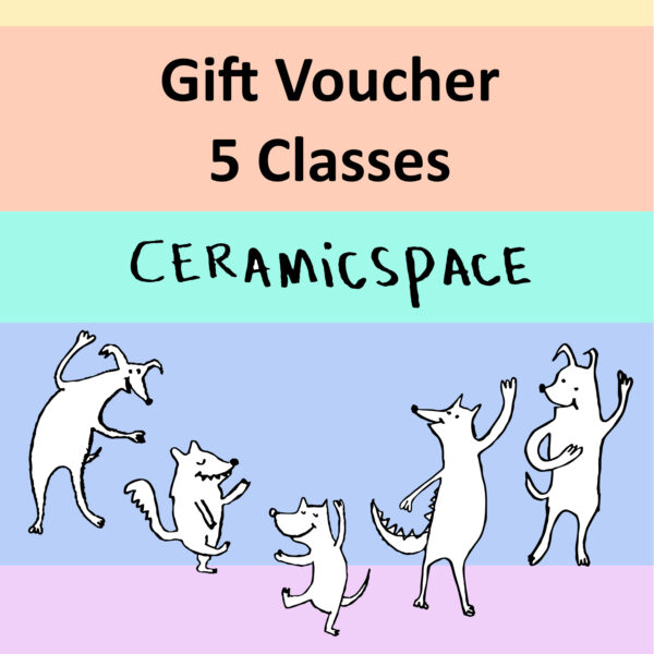 Gift Card for 5 Ceramic Classes